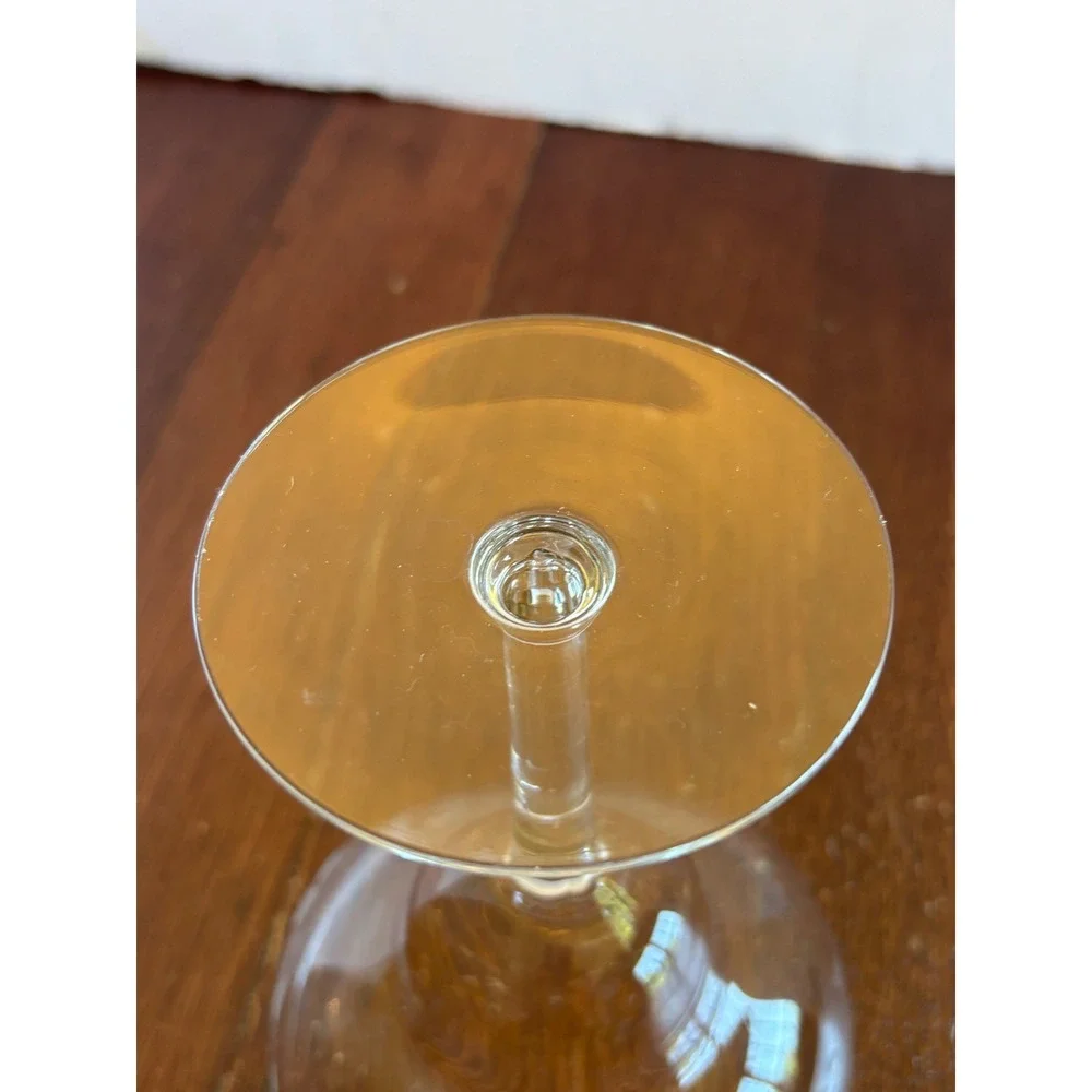 Princess House Heritage Etched Floral Margarita Glass Crystal Stemware‎ 7 inch